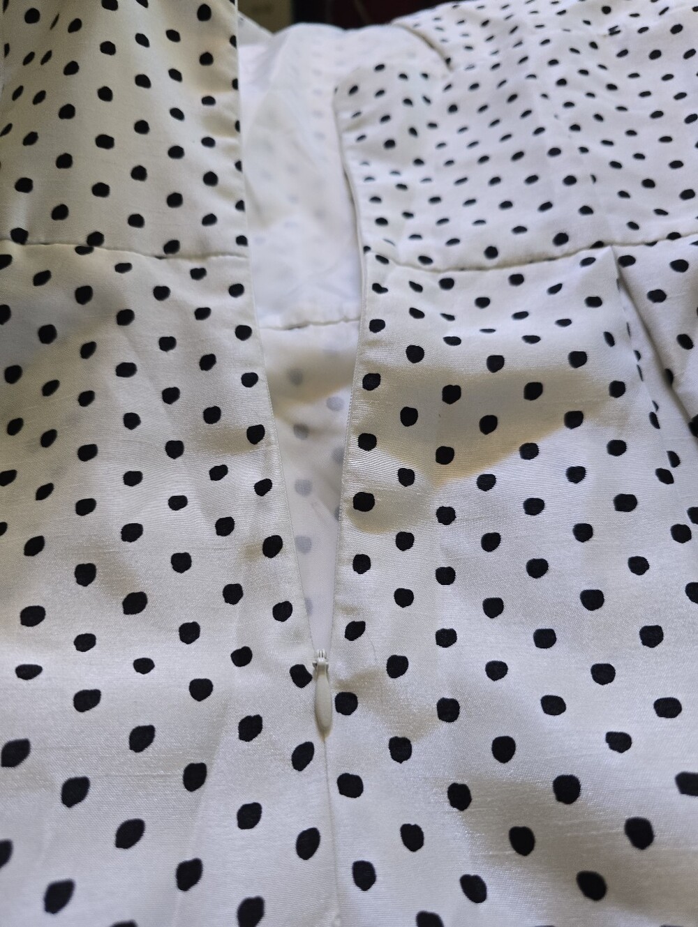 Danny & Nicole Polka Dot Fit & Flare Dress Pleated Belted Pockets Size 12 NWT - Picture 10 of 12